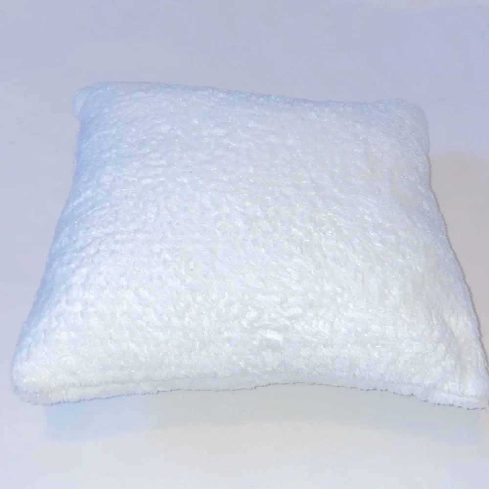 Cozy White Plush Throw Pillow Insert